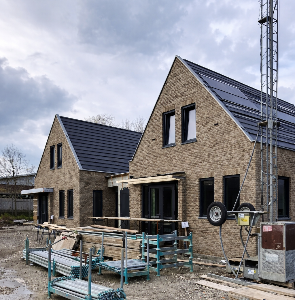 Nieuwbouwproject gerealiseerd door bouwbedrijf Brabant Wolfe Bouw
