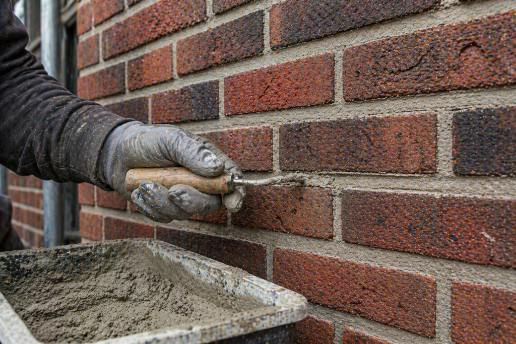 Voegwerk vervangen in beschadigde bakstenen gevel Wolfe Bouw voegspecialist Breda